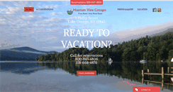 Desktop Screenshot of mountainviewcottageslakegeorge.com